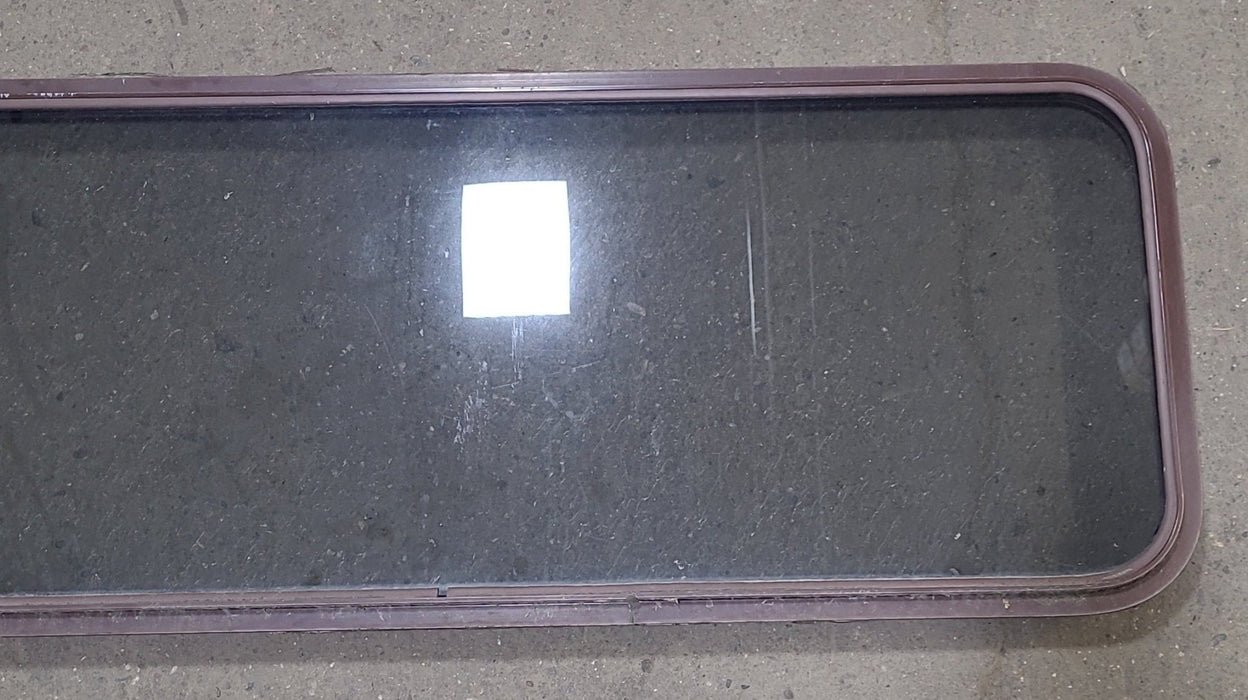 Used Brown Radius Non-Opening Window : 60 1/4" W X 20" H X 2" D