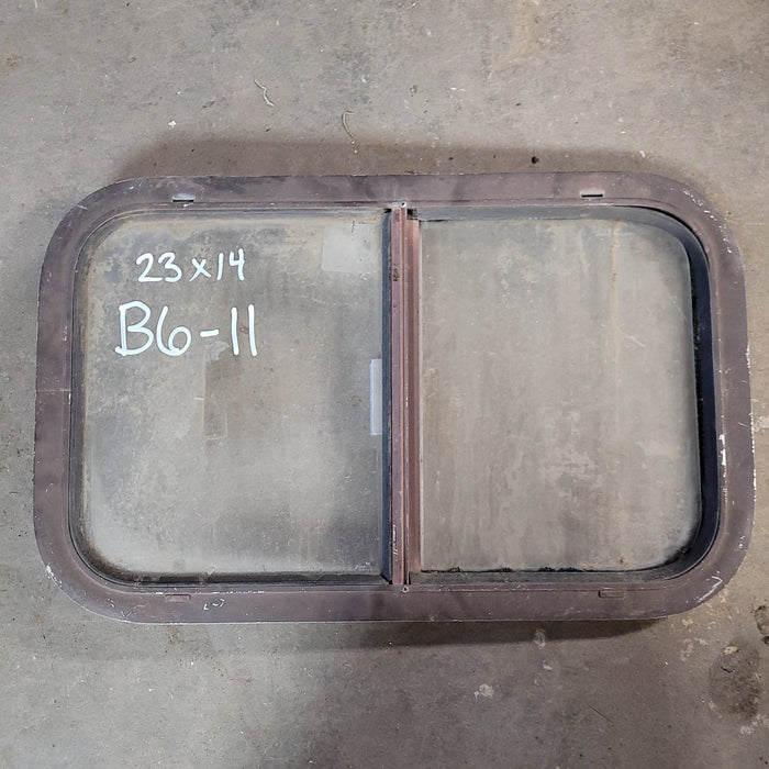 Used Brown Radius Opening Window : 23 X 14  X 2" D