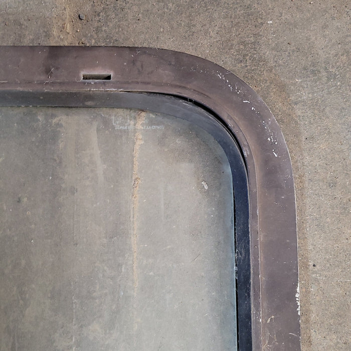 Used Brown Radius Opening Window : 23 X 14  X 2" D