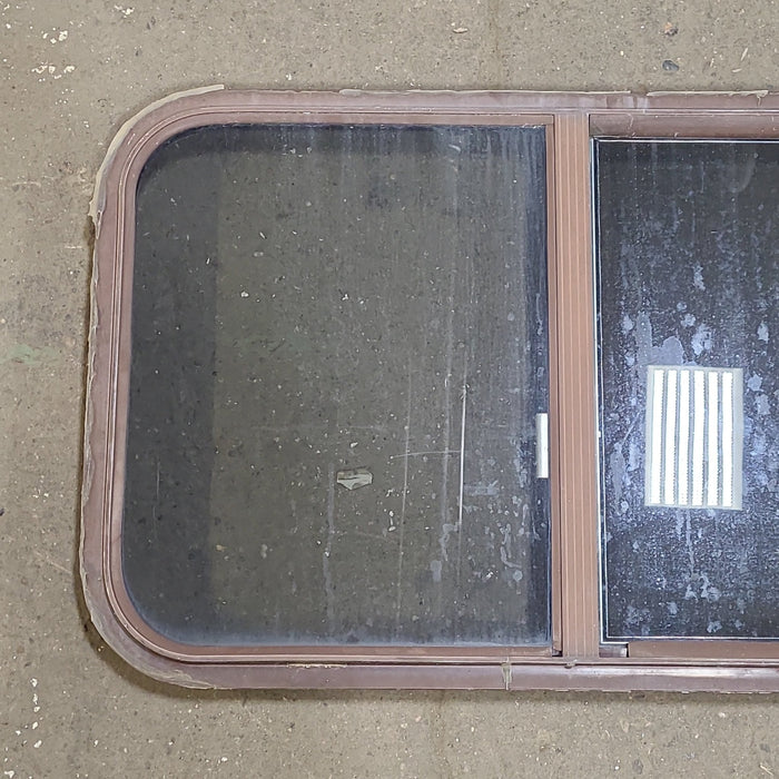 Used Brown Radius Opening Window : 31 3/4" W X 19 7/8" H X 2" D