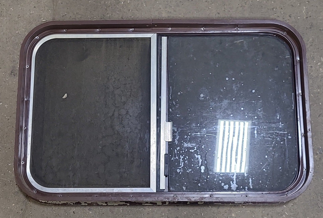 Used Brown Radius Opening Window : 31 3/4" W X 19 7/8" H X 2" D