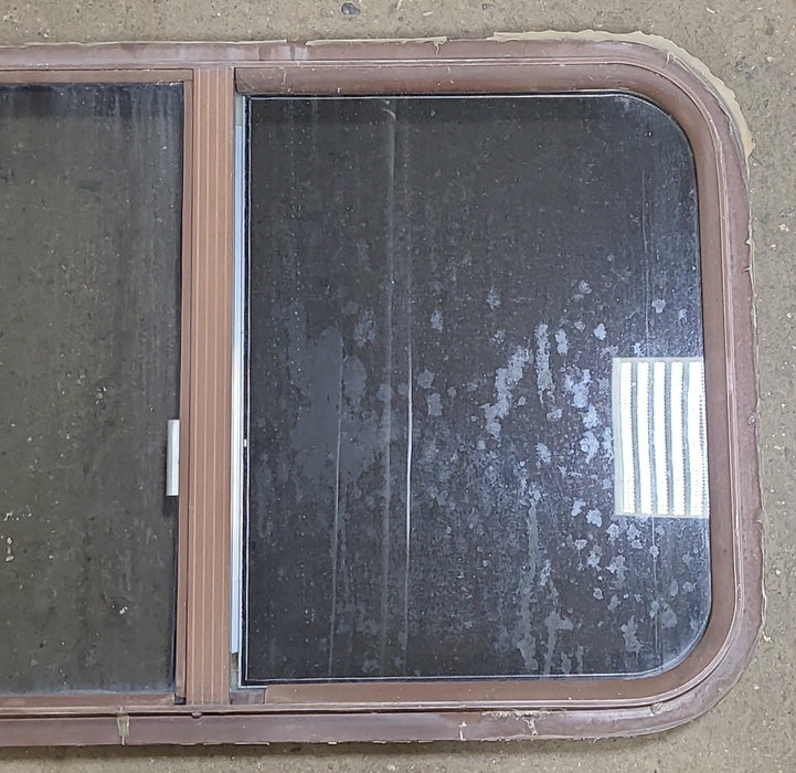 Used Brown Radius Opening Window : 31 3/4" W X 19 7/8" H X 2" D