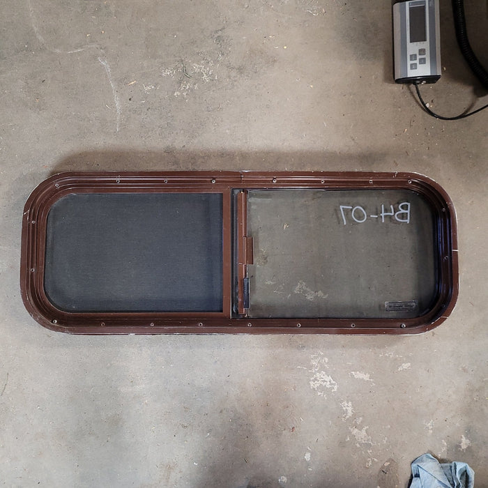 Used Brown Radius Opening Window : 33 1/2 X 11 3/4 X 2" D