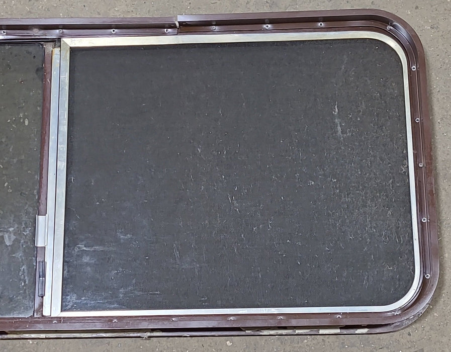 Used Brown Radius Opening Window : 51 3/4" W X 21 3/4" H X 2" D