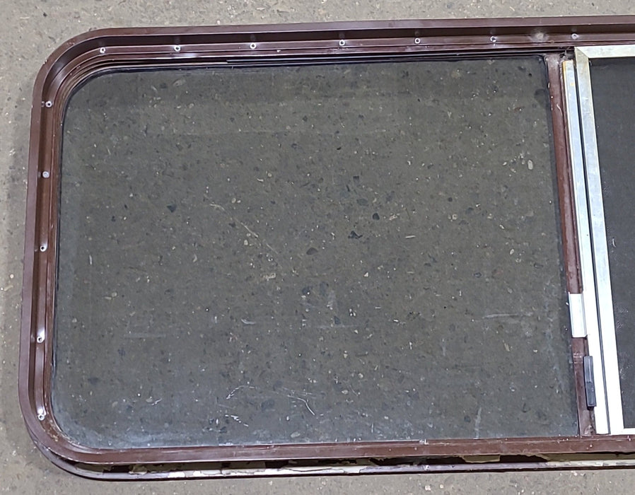 Used Brown Radius Opening Window : 51 3/4" W X 21 3/4" H X 2" D