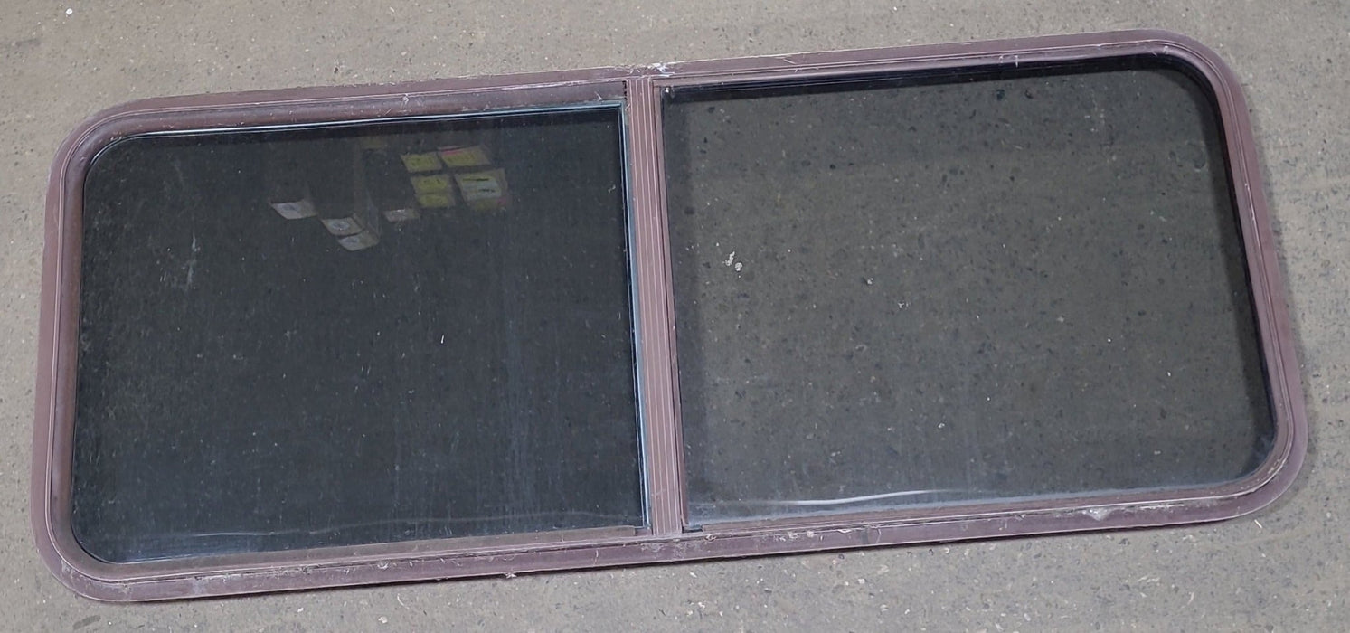 Used Brown Radius Opening Window : 51 3/4" W X 21 3/4" H X 2" D