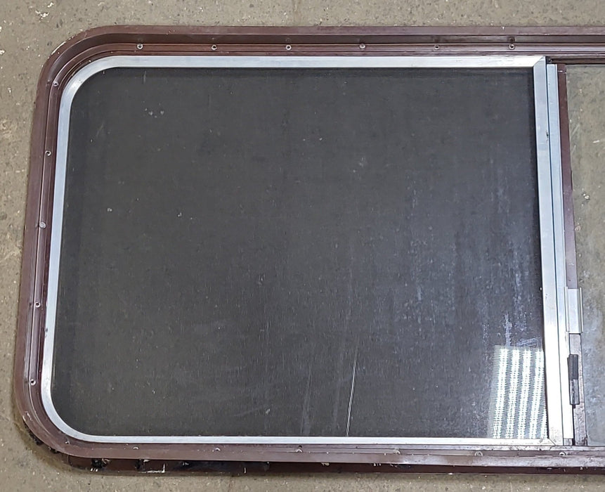 Used Brown Radius Opening Window : 53 3/4" W X 21 7/8" H X 2" D