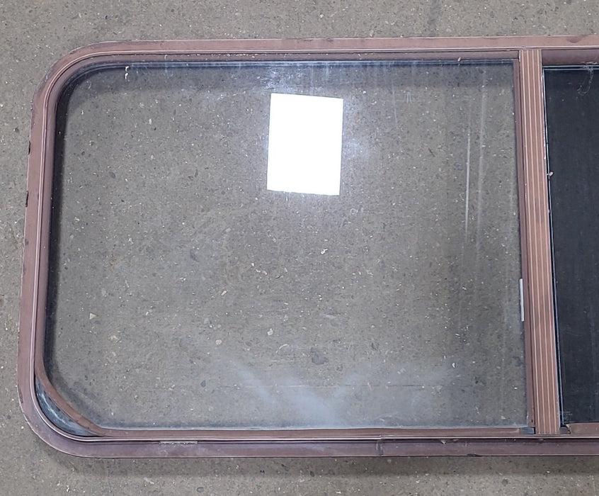Used Brown Radius Opening Window : 53 3/4" W X 21 7/8" H X 2" D