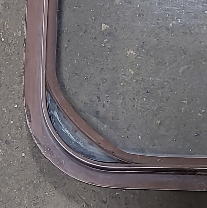 Used Brown Radius Opening Window : 53 3/4" W X 21 7/8" H X 2" D