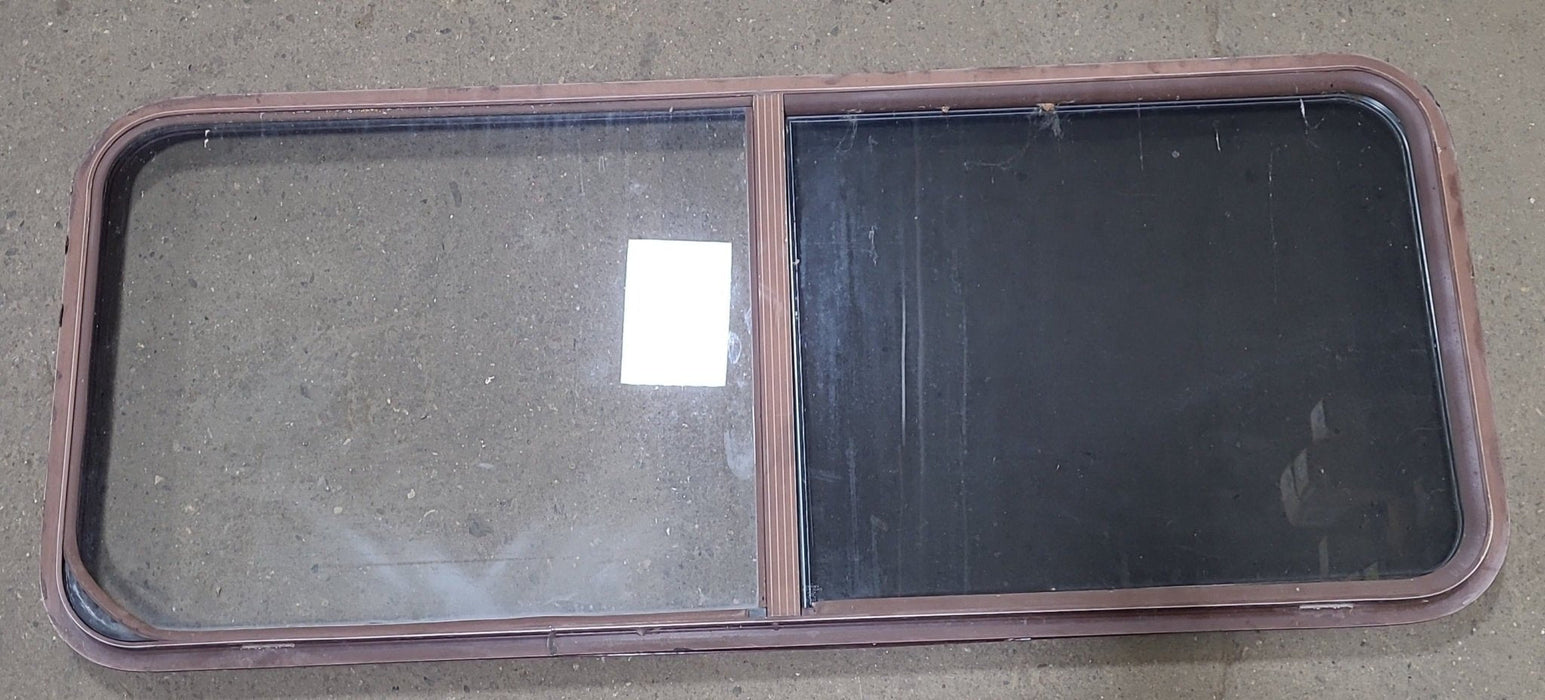 Used Brown Radius Opening Window : 53 3/4" W X 21 7/8" H X 2" D