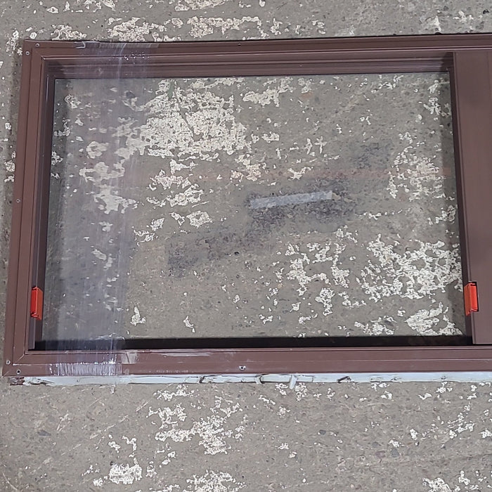 Used Brown Square Emergency Opening Window: 48 1/2" W x 21 1/2" H x 1 1/2" D