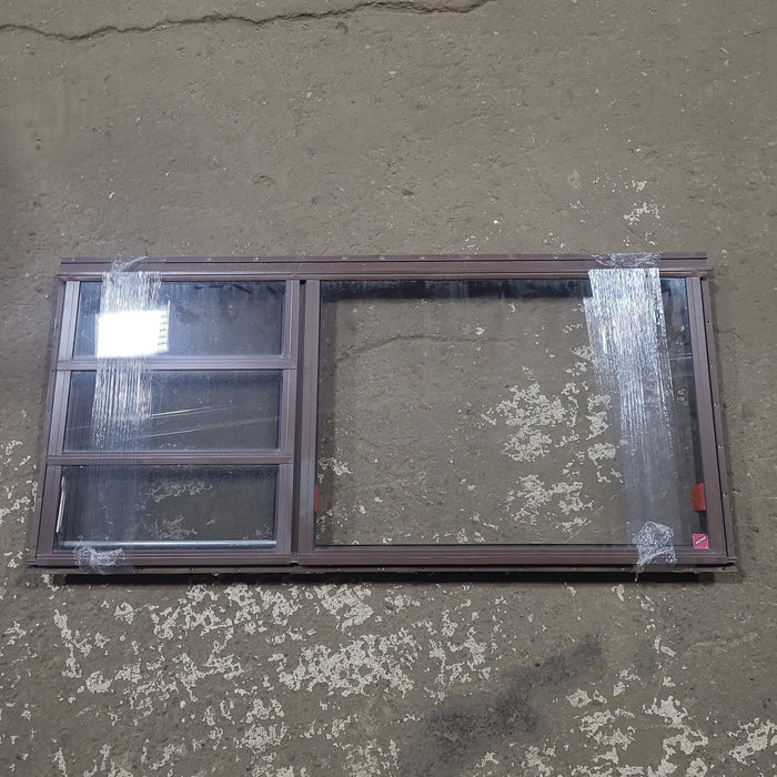 Used Brown Square Emergency Opening Window: 48 1/2" W x 21 1/2" H x 1 1/2" D
