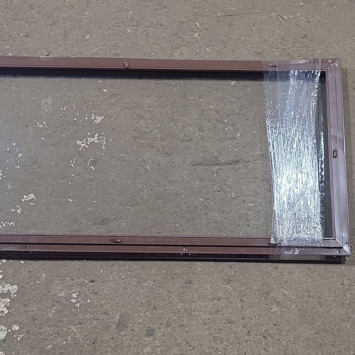 Used Brown Square Non Opening Window: 58 1/2" W x 19 1/4" H x 3/4" D