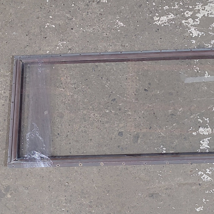 Used Brown Square Non Opening Window: 58 1/2" W x 19 1/4" H x 3/4" D