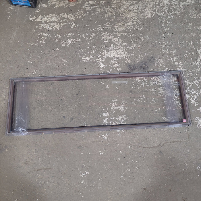 Used Brown Square Non Opening Window: 58 1/2" W x 19 1/4" H x 3/4" D