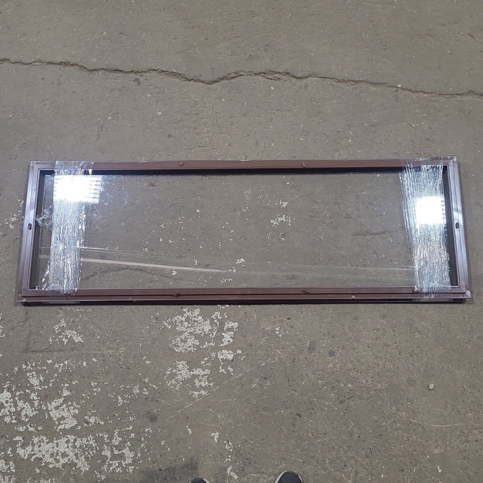 Used Brown Square Non Opening Window: 58 1/2" W x 19 1/4" H x 3/4" D