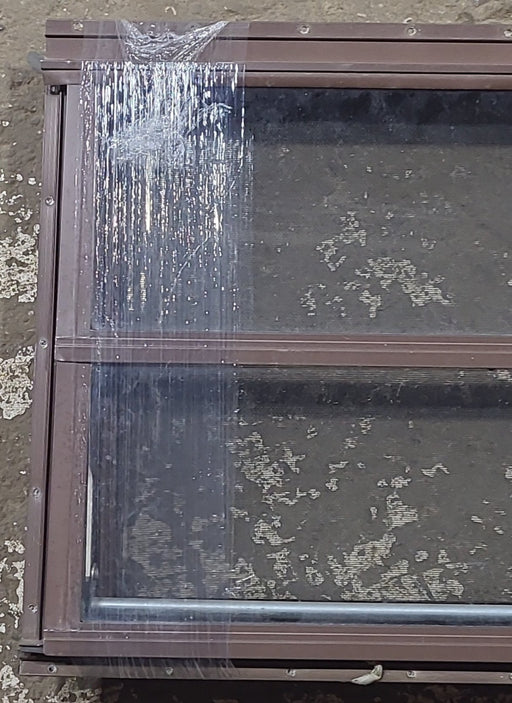 Used Brown Square Opening Window: 24 1/2" W x 18 1/2" H x 1 1/2" D - Young Farts RV Parts