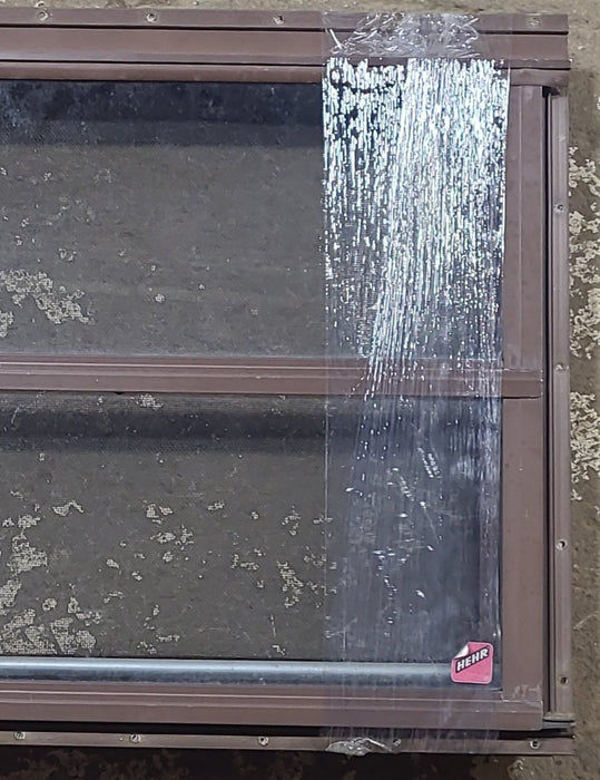 Used Brown Square Opening Window: 24 1/2" W x 18 1/2" H x 1 1/2" D - Young Farts RV Parts