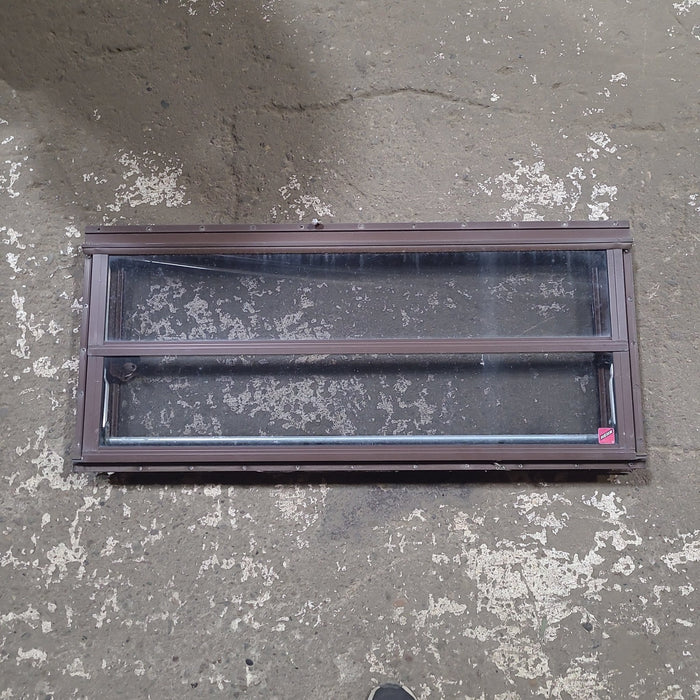 Used Brown Square Opening Window: 36 3/8" W x 15 5/8" H x 1 1/2" D
