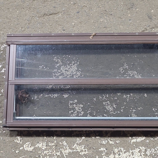 Used Brown Square Opening Window: 36 3/8" W x 15 5/8" H x 1 1/2" D - Young Farts RV Parts