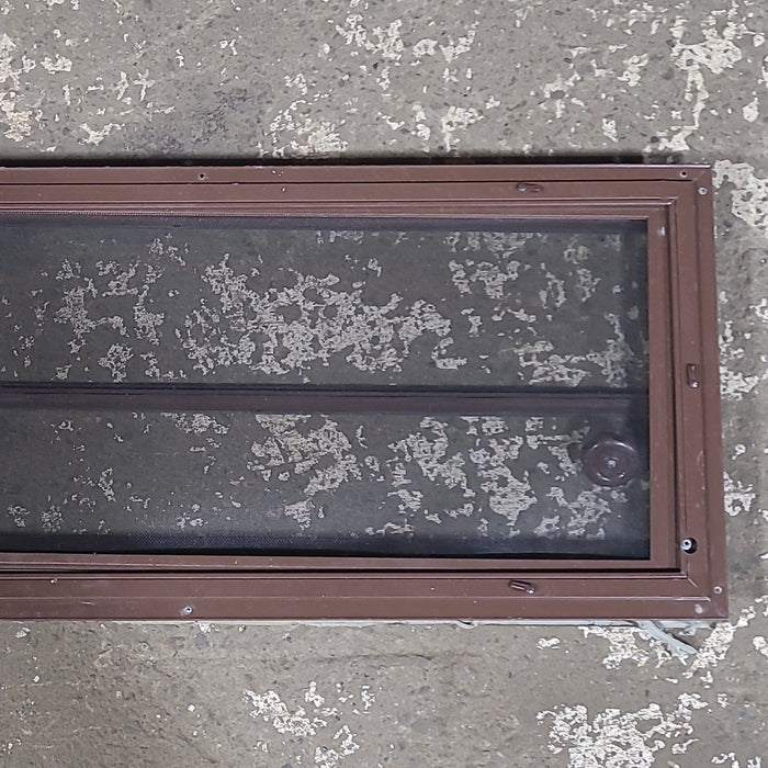 Used Brown Square Opening Window: 36 3/8" W x 15 5/8" H x 1 1/2" D