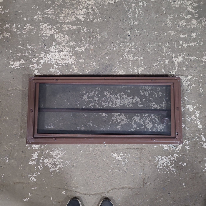 Used Brown Square Opening Window: 36 3/8" W x 15 5/8" H x 1 1/2" D