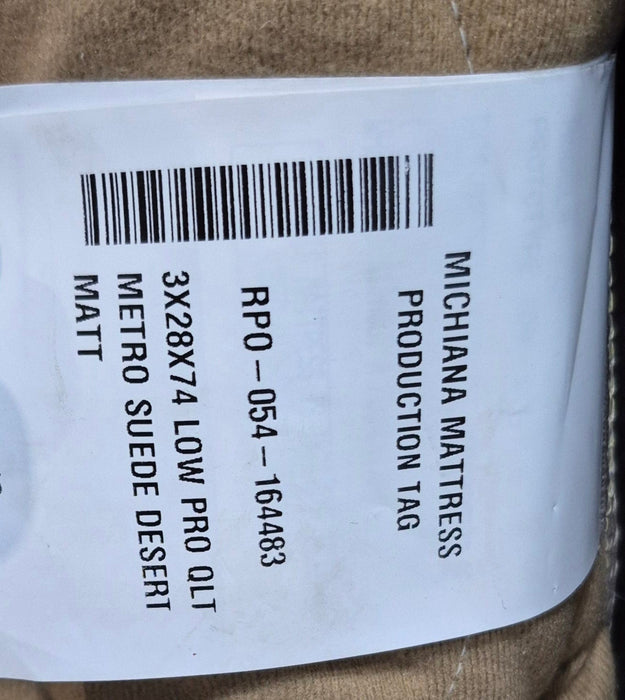 Used Bunk Mattress 74" x 28" x 3" D - Young Farts RV Parts