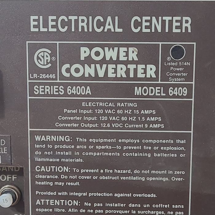 Used B&W 15 AMP Converter - Young Farts RV Parts