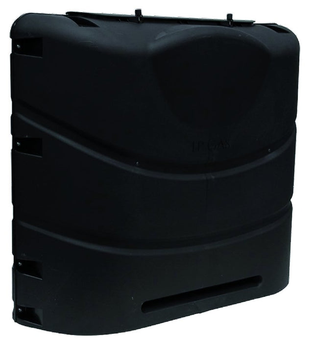 Used Camco 40539 Propane Tank Cover - Black (Fits 30# Steel Double Tank)