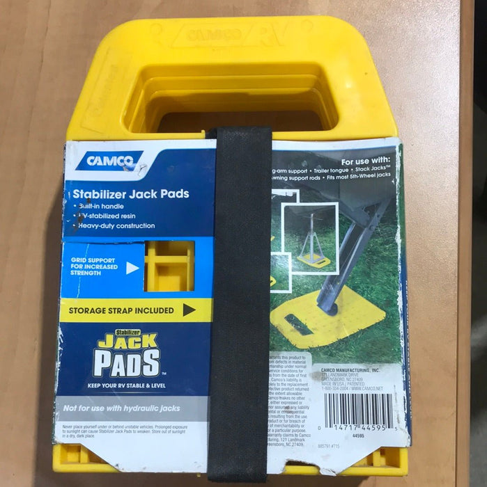 Used Camco Stabilizer Jack Pads 4-Pack 44595