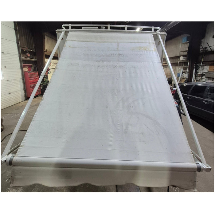 Used Carefree Complete Manual Truck Camper Awning 7' Used Canvas - Young Farts RV Parts