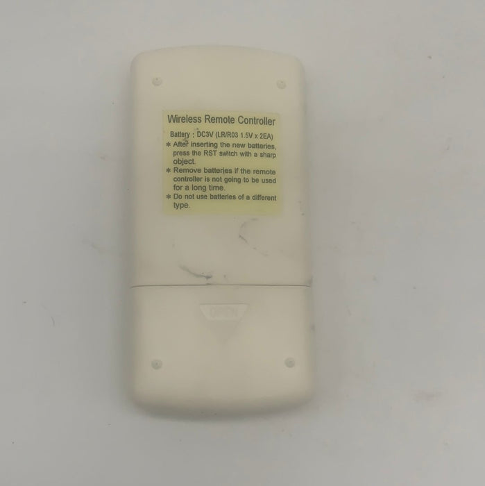 Used Carrier Air Conditioner Digital Remote/ Thermostat  - 71DC6E5811A , WD059003029