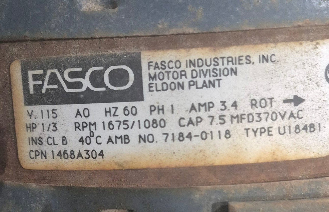 Used Coleman (FASCO) A/C Motor Assembly - 1468A304