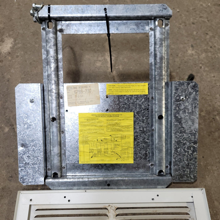 Used Coleman Air Conditioner Ceiling Assembly Grill for 6799-730