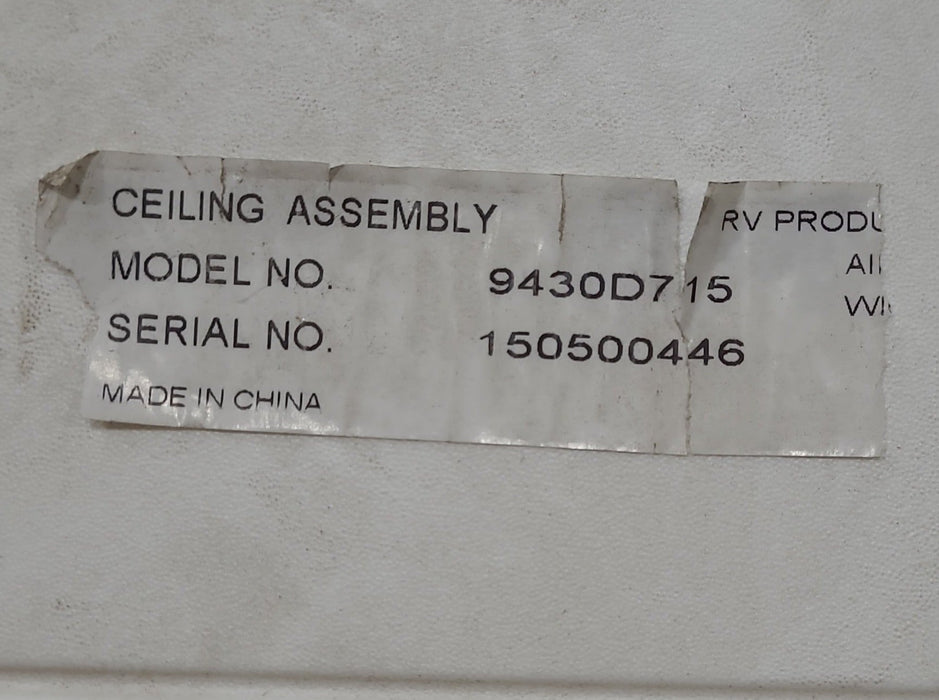 Used Coleman Air Conditioner Ceiling Assembly Grill for Coleman Mach 8.