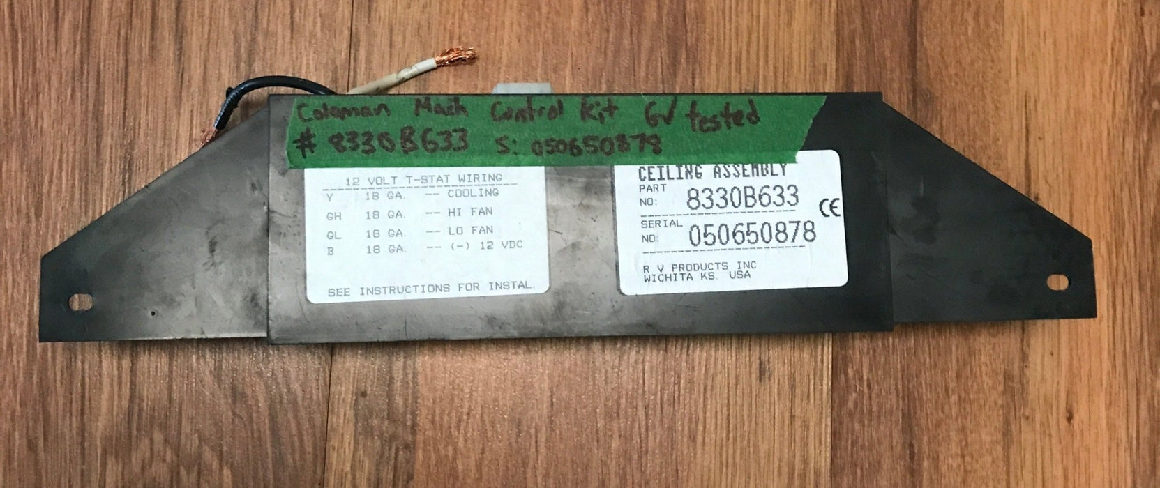 Used Coleman RV A/C Control Board 8330B633
