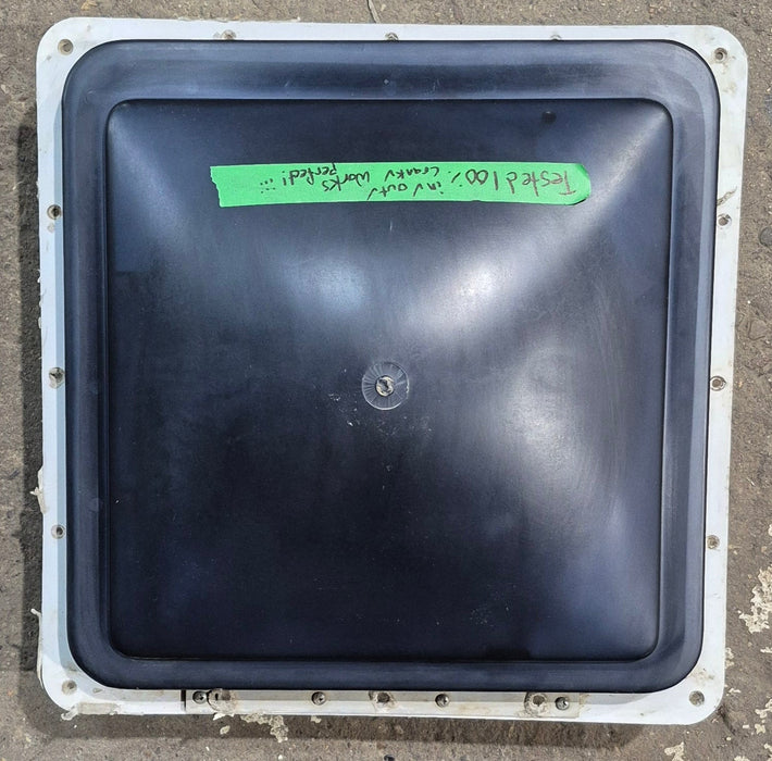 Used Complete Bathroom Fan Vent, 12V - 13 1/2" x 13 1/2"