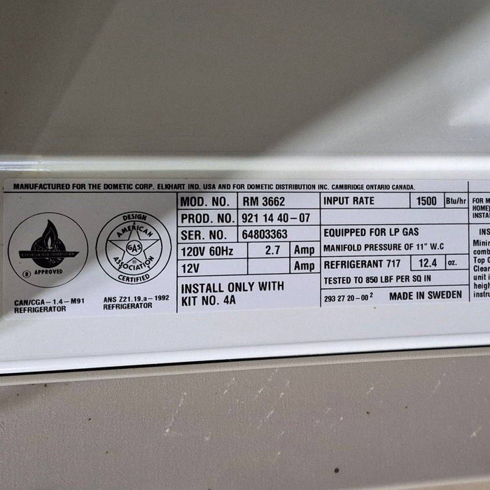 Used Complete Dometic Fridge, 2-Way -  RM3662