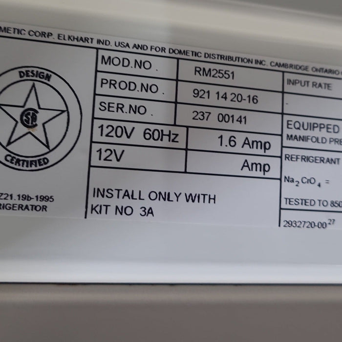 Used Complete Dometic Fridge, 2-Way - RM2551