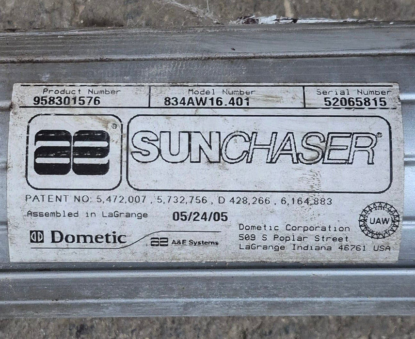 Used Complete Manual Awning Dometic 16' New Canvas