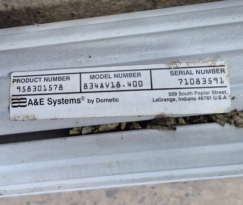 Used Complete Manual Awning Dometic / A&E 18' No Canvas