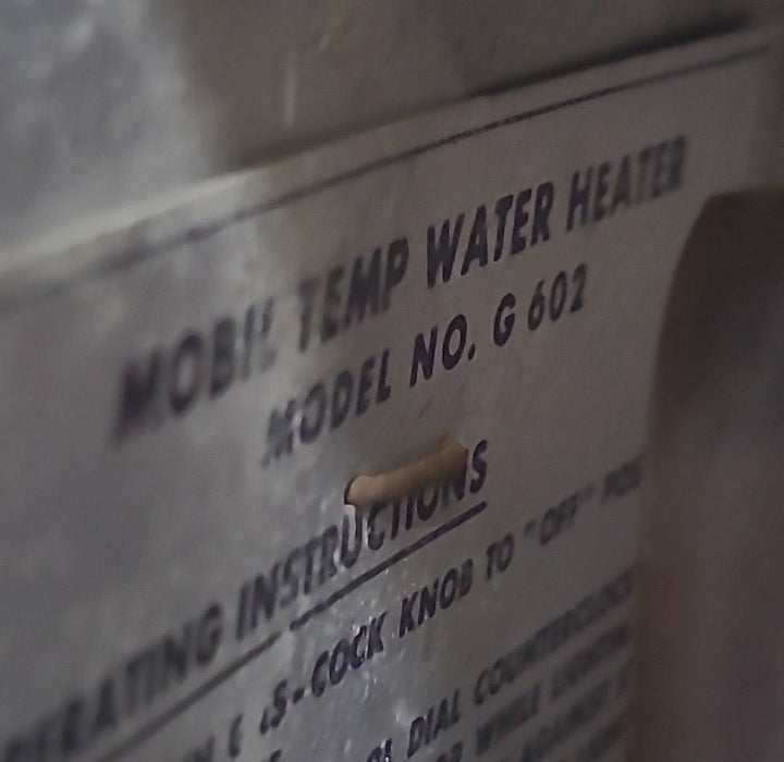 Used Complete Mobil Temp G602 Hot Water Heater 6 Gal. - Young Farts RV Parts