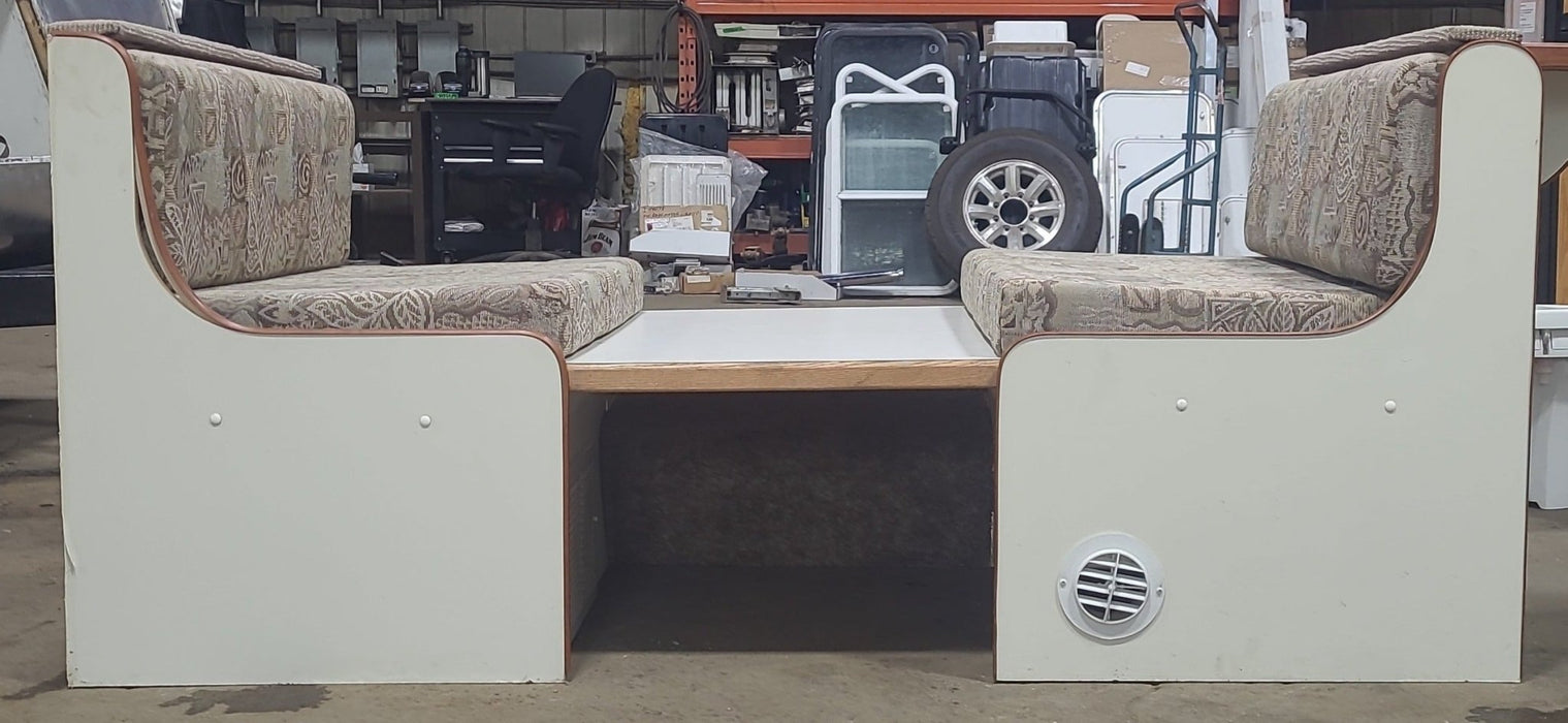 Used Complete RV Dinette Set - 38 3/4” D x 74 3/4" W - Does not include table hardware.