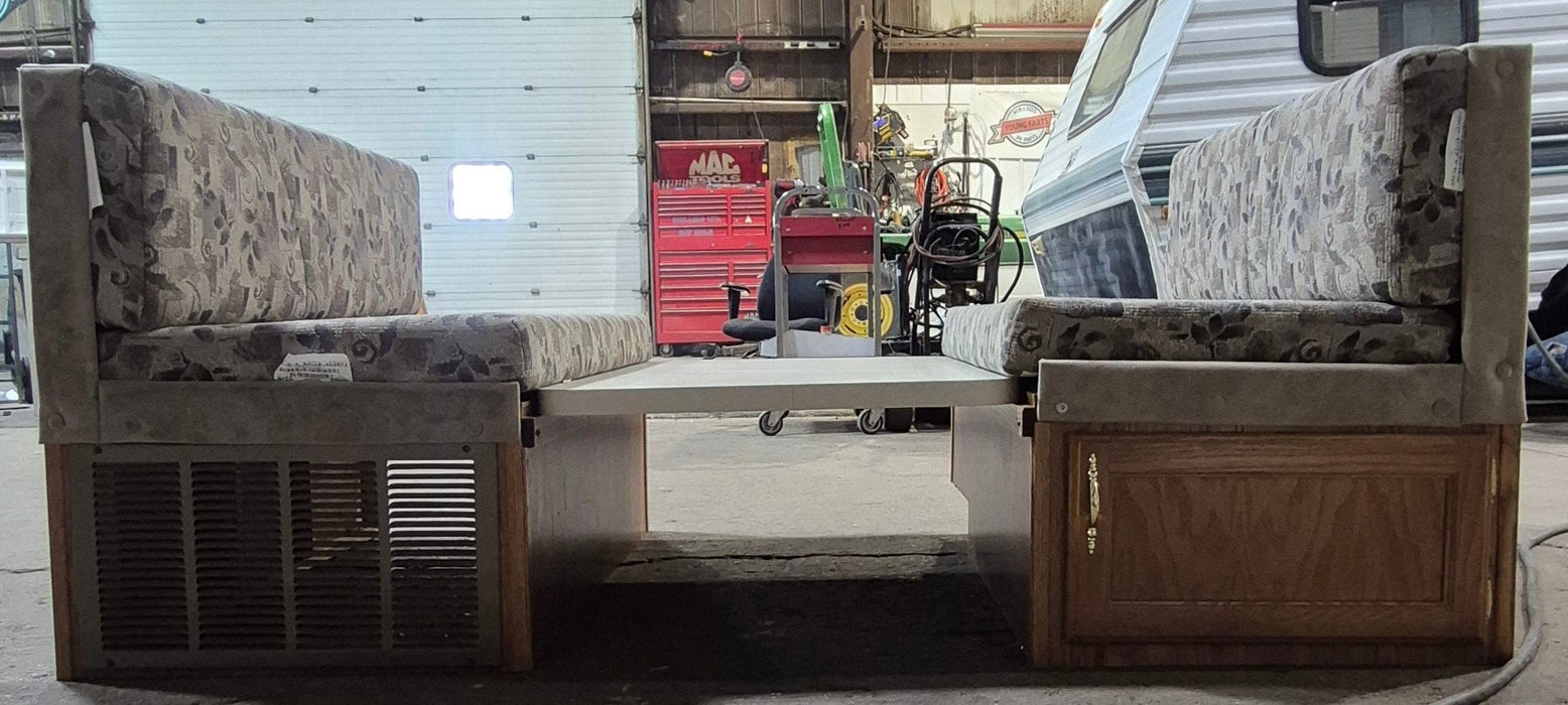 Used Complete RV Dinette Set - 40 1/4” D x 75" W x 31 1/4" H - Does not include table hardware