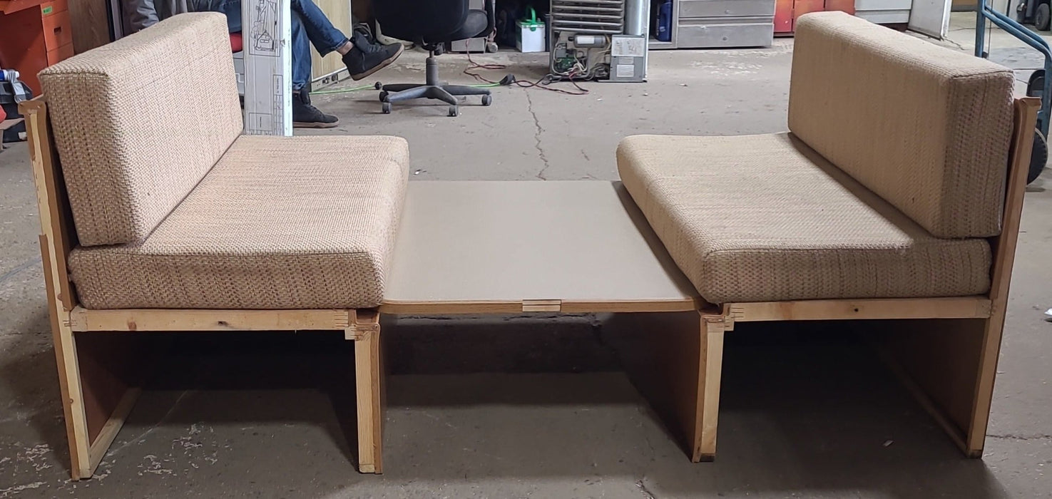 Used Complete RV Dinette Set - 45” D x 74" W x 29 3/8" H - Does not include table hardware.