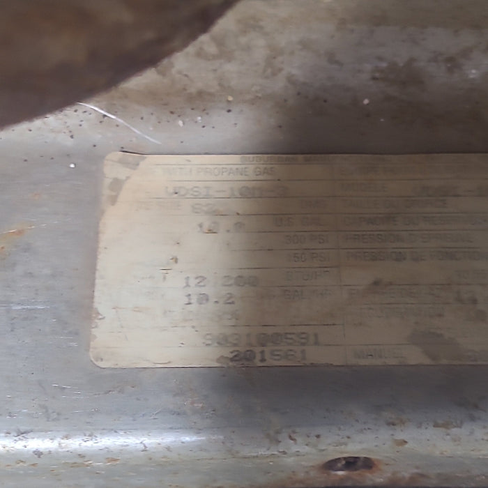 Used Complete Suburban DSI-10M-3 Hot Water Heater 10 Gal.