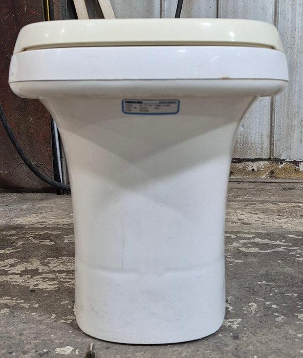 Used Complete Thetford Toilet, Hand Flush, High Profile, Off-White - AQUA MAGIC IV , 20920