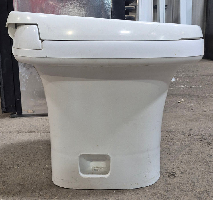 Used Complete Thetford Toilet, Hand Flush, High Profile, Off-White - AQUA MAGIC IV ,  24920