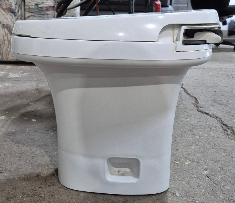 Used Complete Thetford Toilet, Hand Flush, High Profile, Off-White - AQUA MAGIC IV , 24920