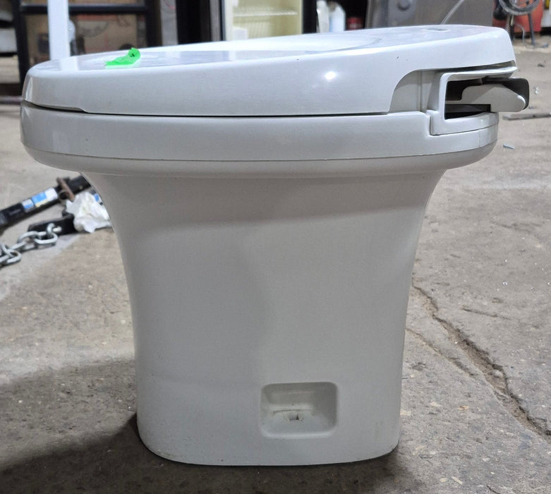 Used Complete Thetford Toilet, Hand Flush, High Profile, Off-White - AQUA MAGIC IV , 24920